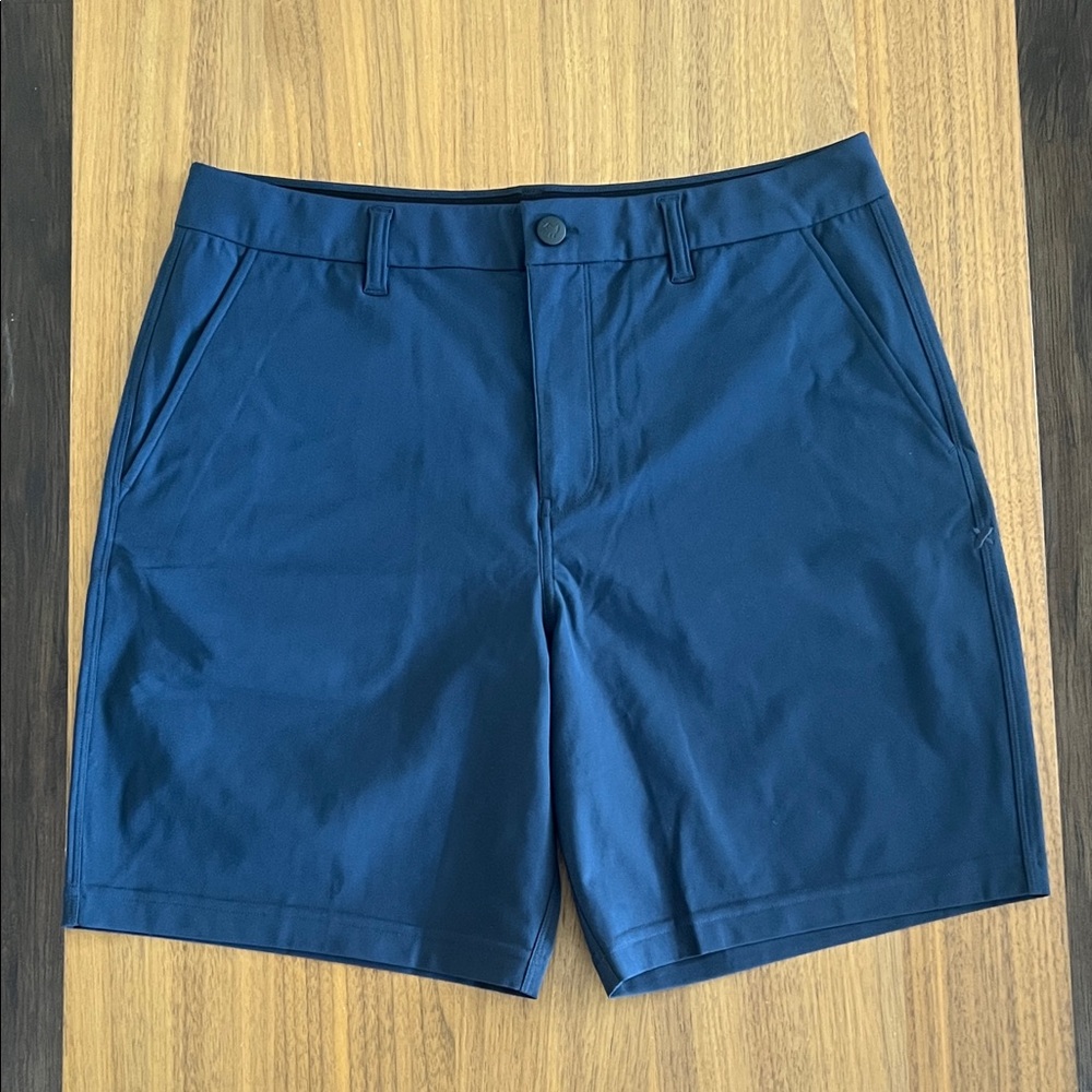 Bad Birdie Men's Navy Flat Front Performance Shorts